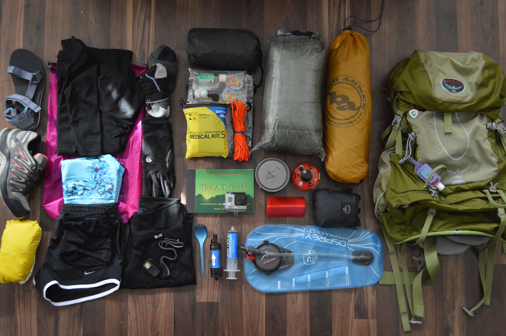 Mountain hiking gear